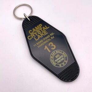 CAMP CRYSTAL LAKE | Motel-Style Key Fob | Bag Charm | Keychain (Brand New!) 🖤